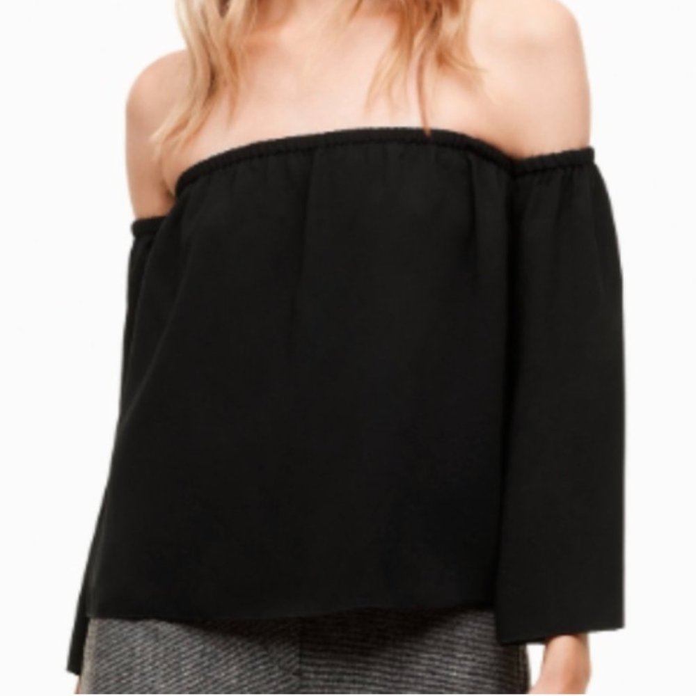 Wilfred Aritzia Black Orly Off Shoulder Blouse